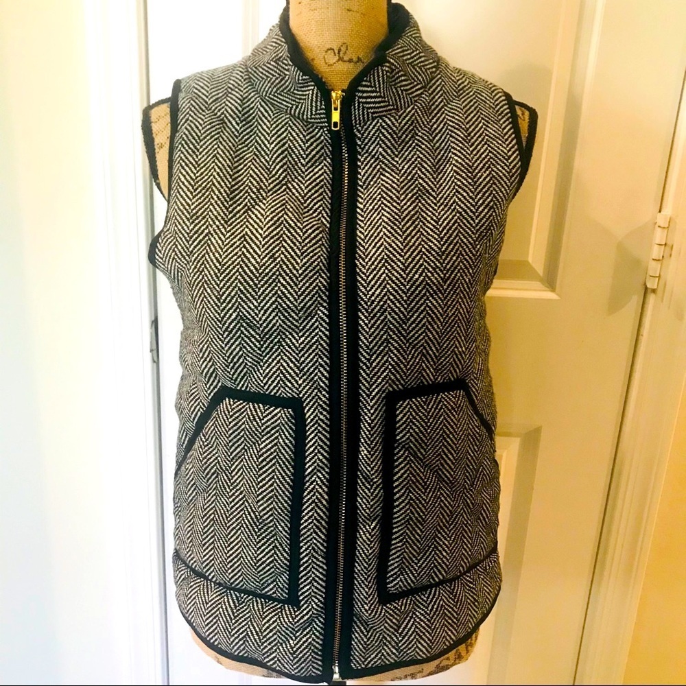 Merokeety Quilted Herringbone Puffer Jacket sz S